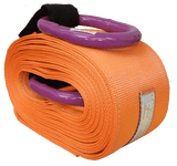 Nylon Recovery Strap with Steel Rings, 4-Ply, Breaking Strength 133,000-188,000  Lbs