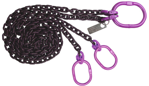 Chain Sling with Oblongs | 2 Leg Chain Bridle Sling | Lifting Chain
