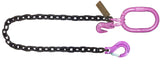 Wrecker Supply USA Single Leg Lifting Chain Sling with heavy duty black chain and hooks