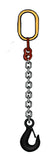 Wrecker Supply USA Single Leg Lifting Chain Sling with heavy-duty hook and oval ring