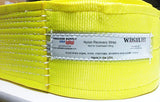 High Strength Vehicle Recovery Strap nylon yellow Wrecker Supply USA heavy-duty tow strap